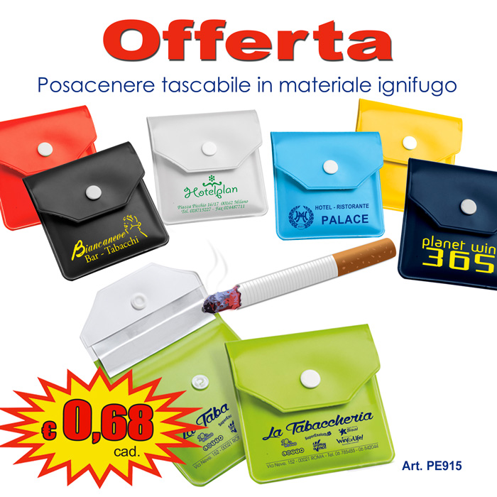 Florianna Gift - Posacenere tascabile ignifugo