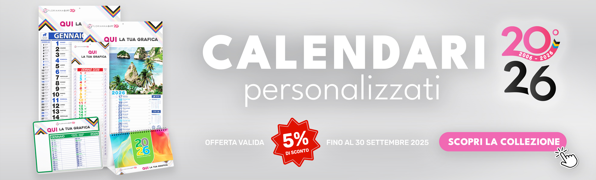 Calendari 2026 sconto 5
