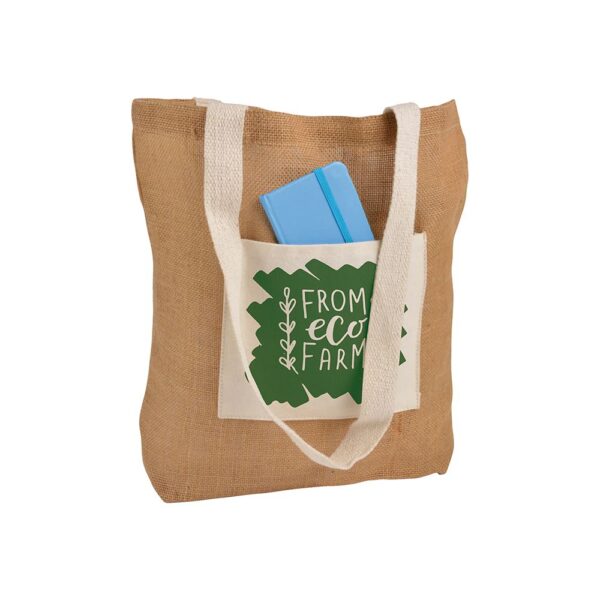 Shopper in juta e cotone