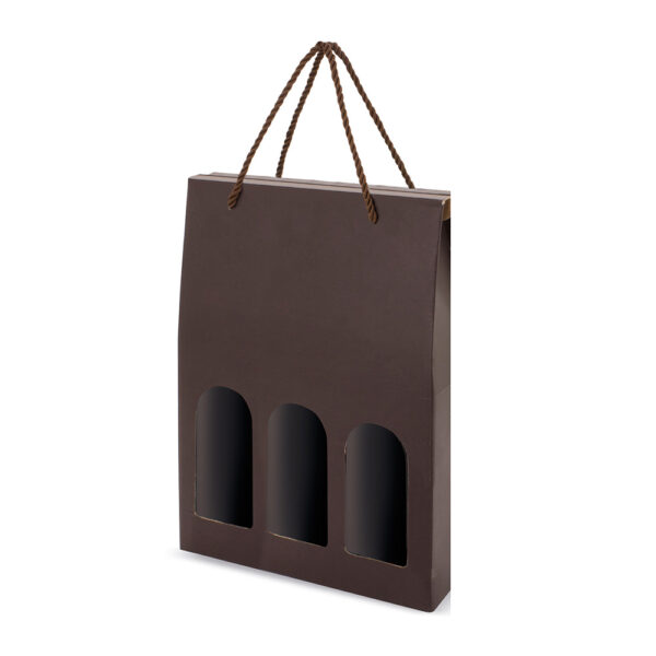 Scatola cartone Luxe per 3 bottiglie formato 26,5x35,5x8,5