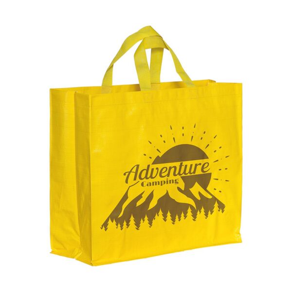 Shopper in PPL laminato con soffietto
