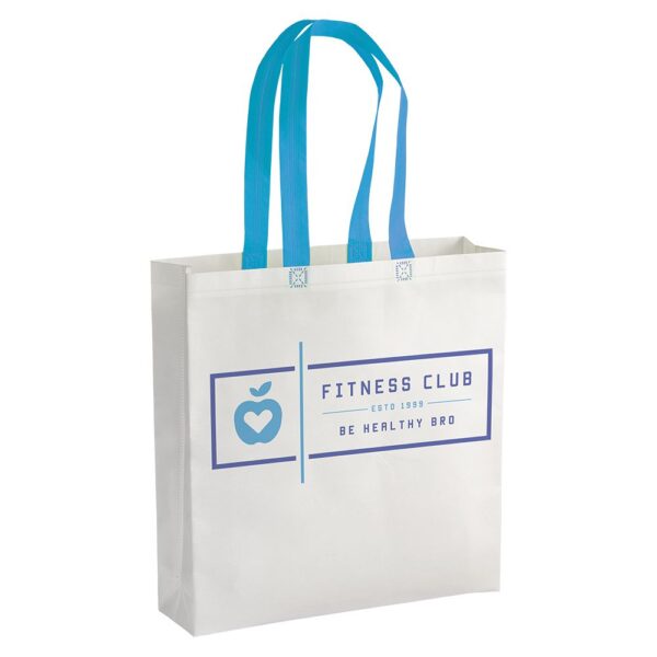 Shopper bianco in TNT laminato