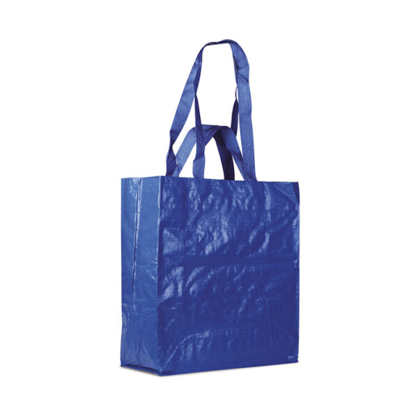 Shopper in PPL laminato con soffietto