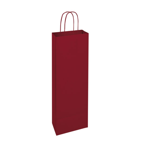 Borse Portabottiglia in carta avana  14x8.5x39.5