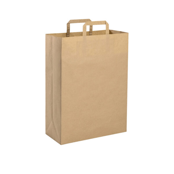 Borsa in carta riciclata Maniglia Piatta 32x43x17 cm
