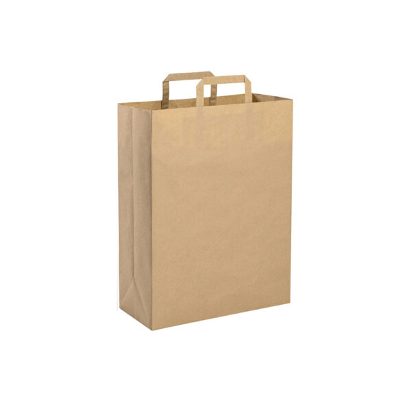 Borsa in carta riciclata Maniglia Piatta 26x39x16 cm