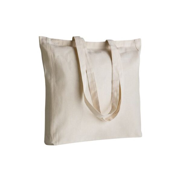Shopper in cotone Natural con soffietto