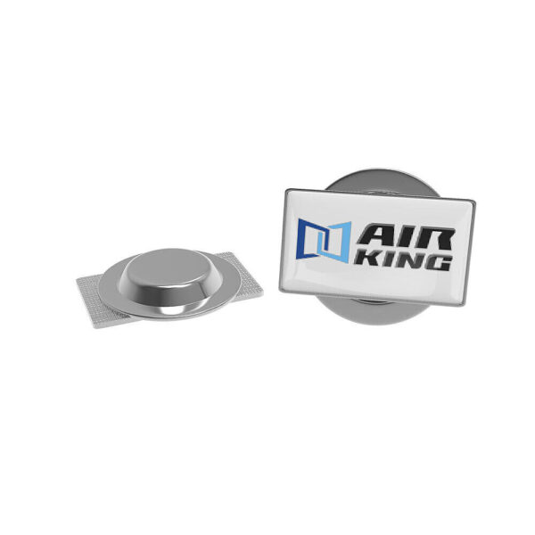 Pin Metal con magnete Rectangular 11x19 mm