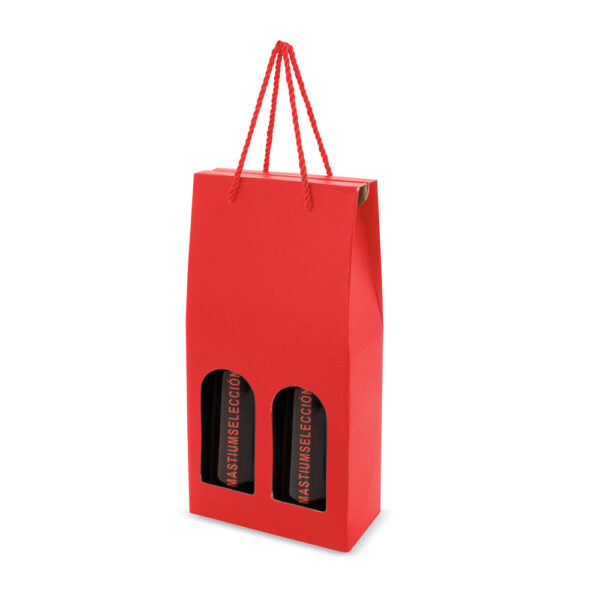 Scatola cartone Luxe per 2 bottiglie formato 17x36x8,5
