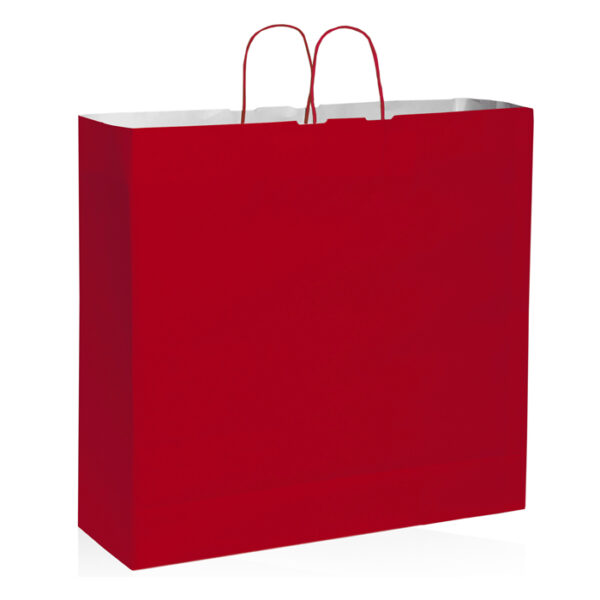 Shopper maniglia ritorta colorata 54x50x14
