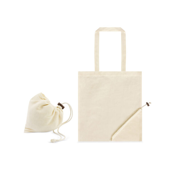 Shopper in cotone naturale ripiegabile Zeta