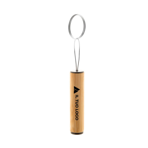 Portachiavi con torcia in bambù Lampoo