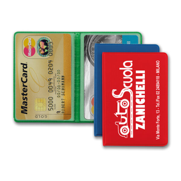 Portacard 2 ante foderato in TAM