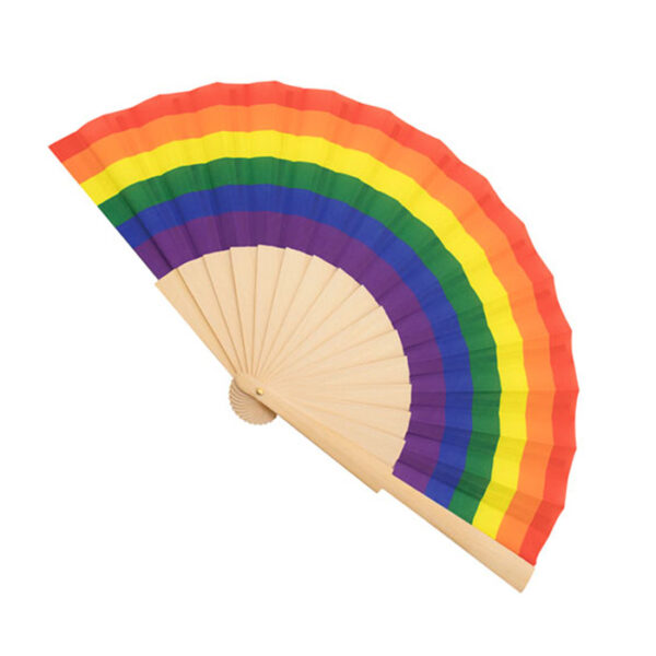 Ventaglio Rainbow in legno 16 stecche
