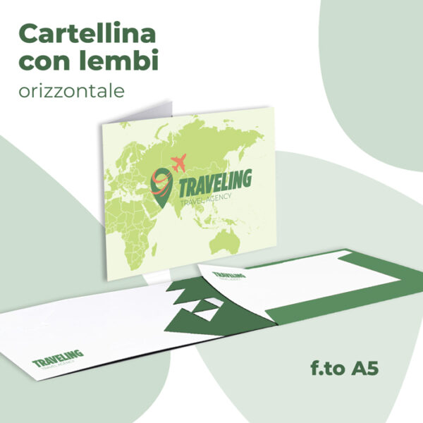 Cartellina A5 con lembi