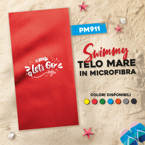 Telo mare in microfibra Swimmy