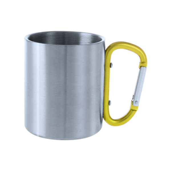 Tazza in acciaio con moschettone Bastic