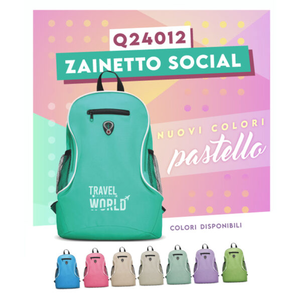 Zainetto Social Pastel