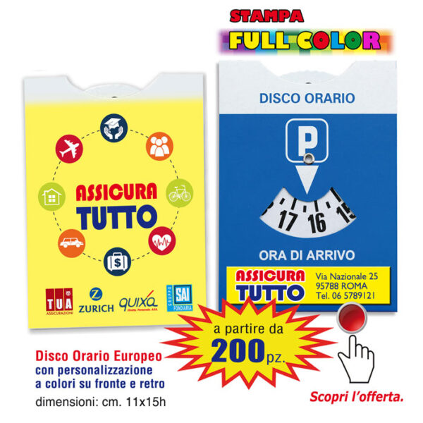 Disco Orario Europeo FULL color