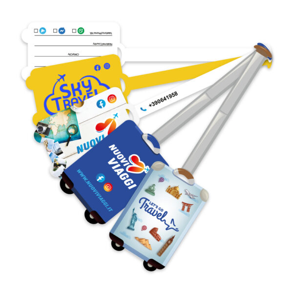 Etichetta Bagaglio Trolley Full Color