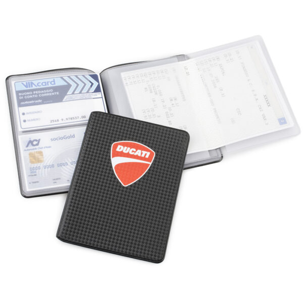 Porta libretto moto plurisettori in Carbonio